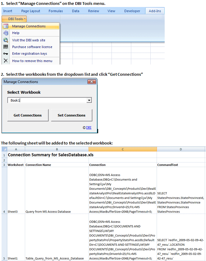 Click to view Manage Connections 1.3 screenshot